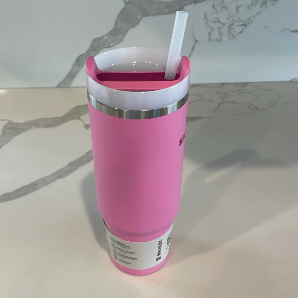 Stanley - 30 oz. PEONY (hot pink) Quencher H2.0 Flowstate Tumbler w/Handle - NWT
